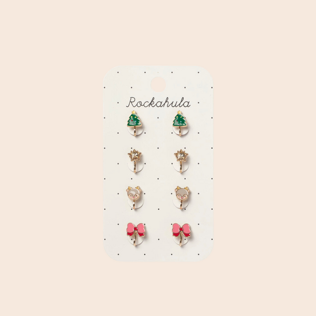 Jolly Christmas Clip On Earrings