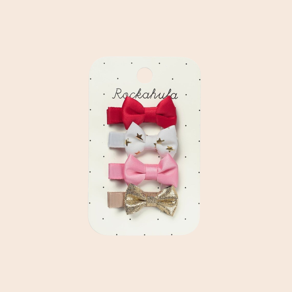 Festive Mini Bow Clips