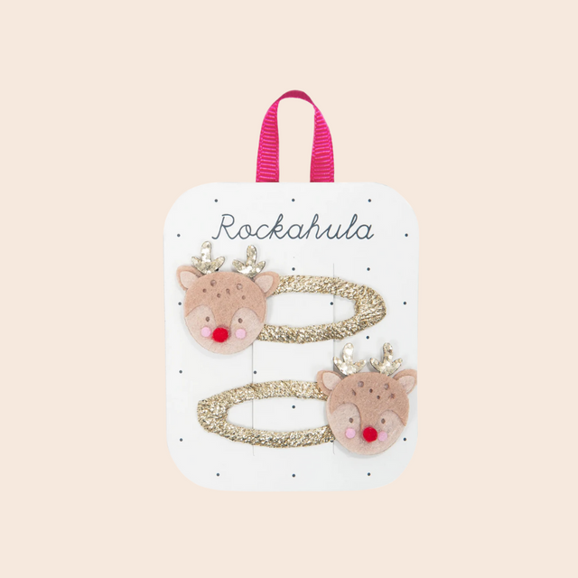 Little Reindeer Hair Clips