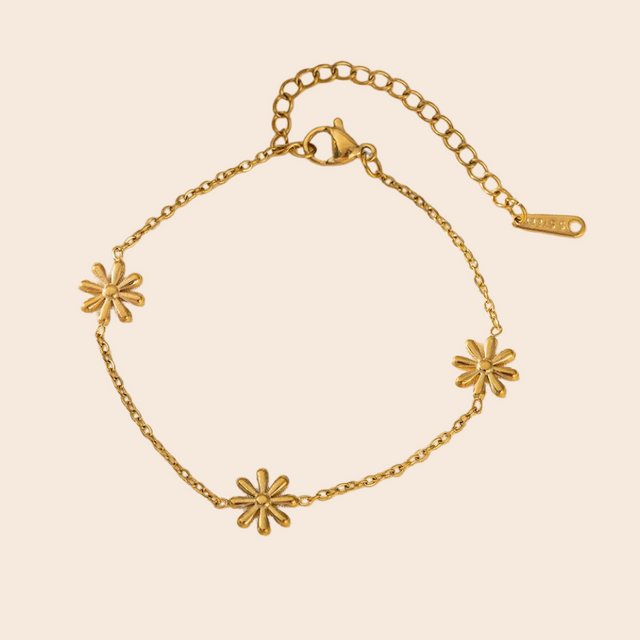 Daisy Chain Gold Bracelet