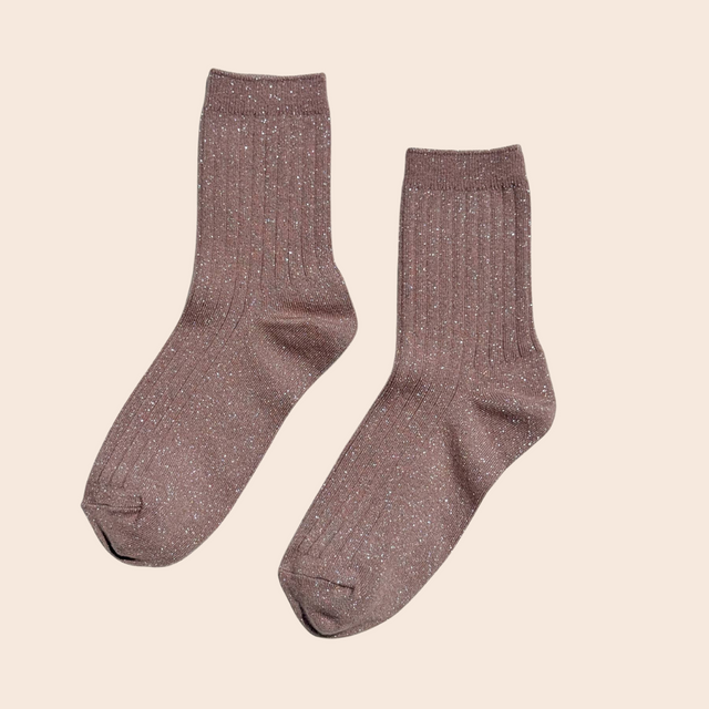 Her Socks: Jute Glitter