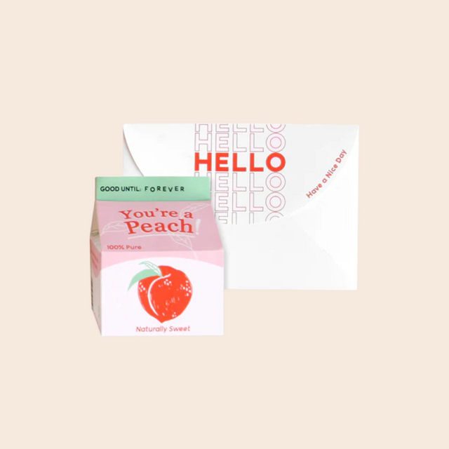Juice Box 3D Layer Greeting Card