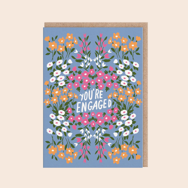 You're Engaged Floral Card