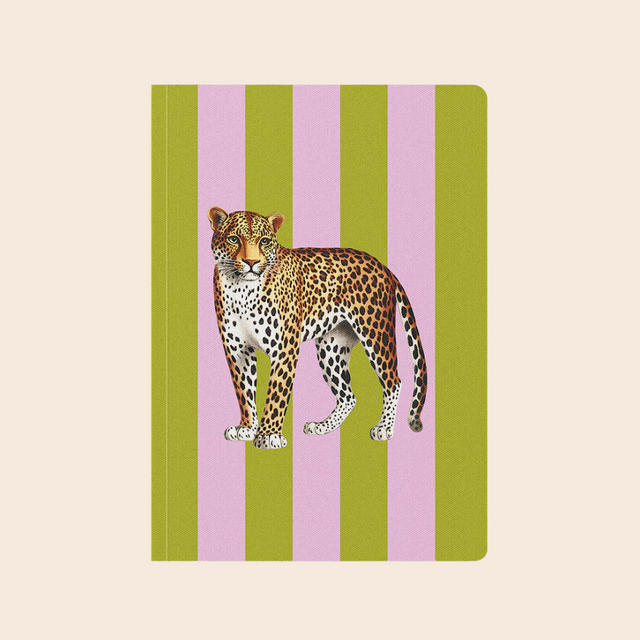 A5 Striped Leopard Notebook