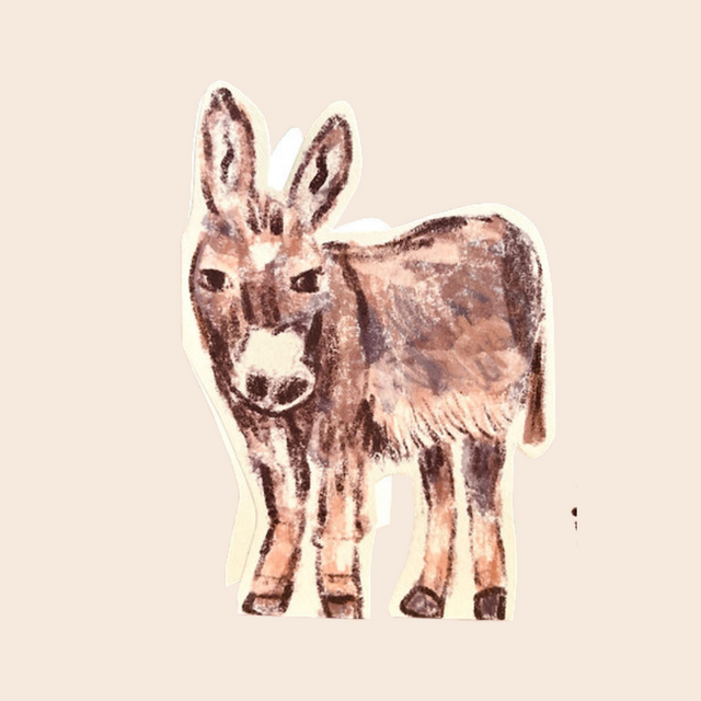Christmas Donkey Card