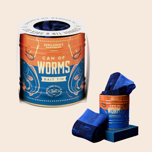 Socks in a Can - Fishing Bait Tin