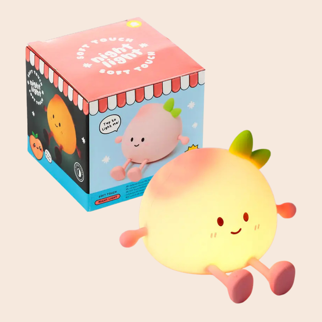Peach LED Night Light & Phone Stand