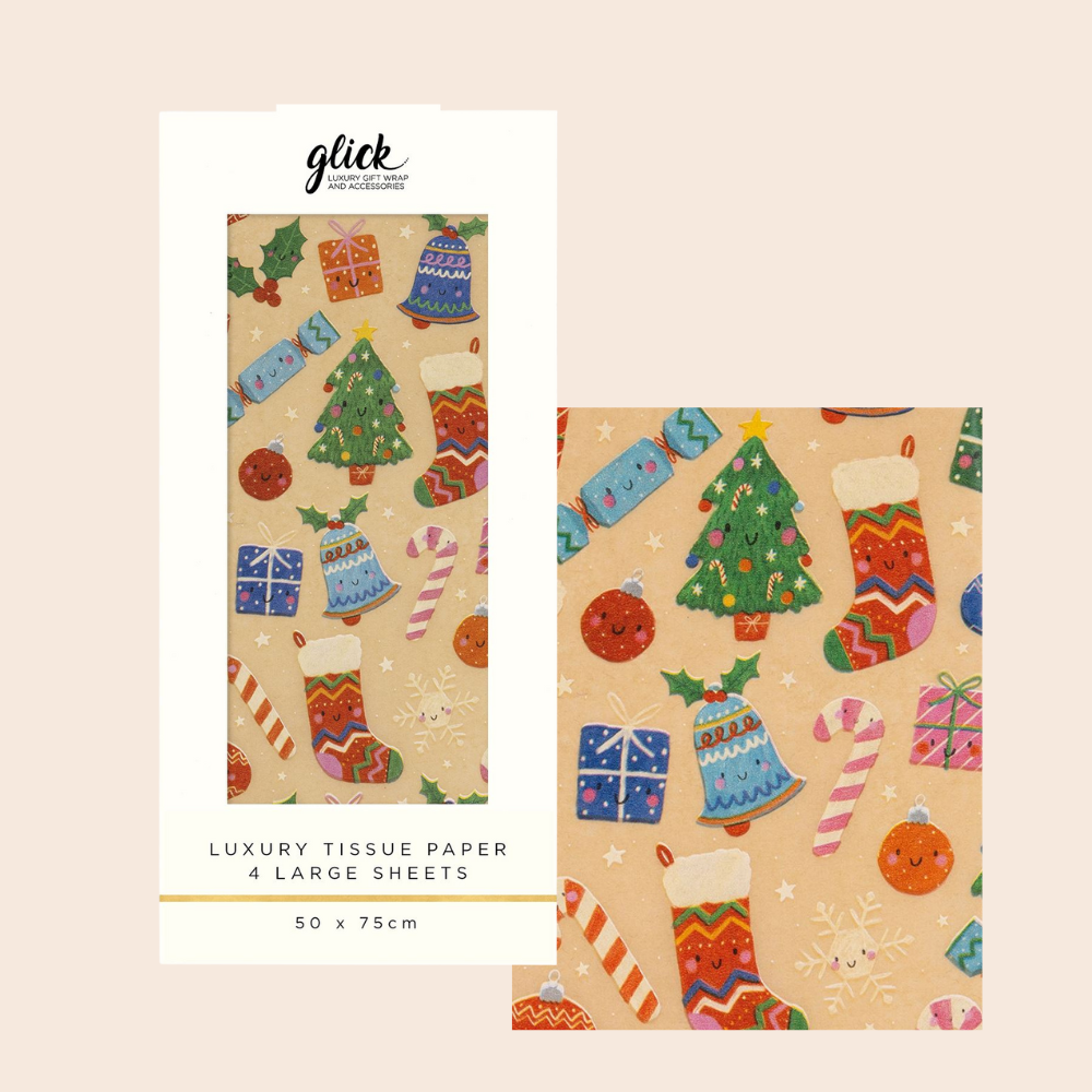 Christmas Kraft Tissue Pack