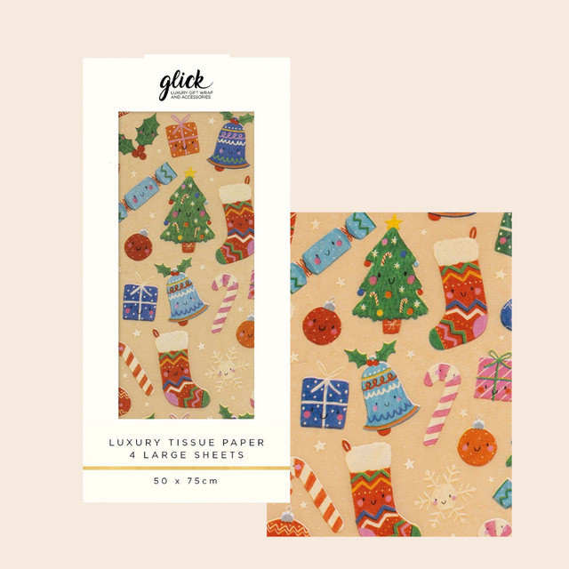 Christmas Kraft Tissue Pack