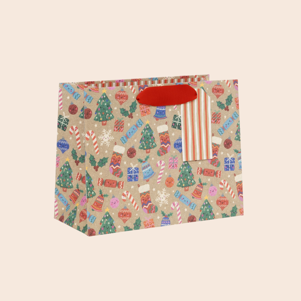 Christmas Kraft Small Gift Bag