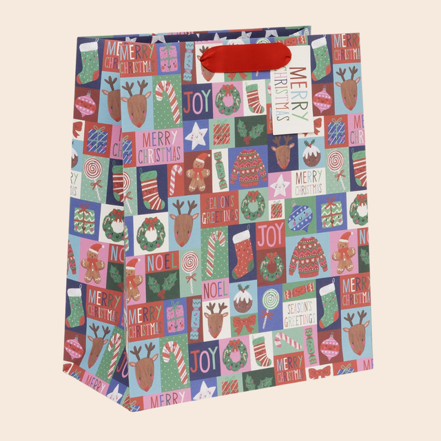 Christmas Puzzle Large Gift Bag