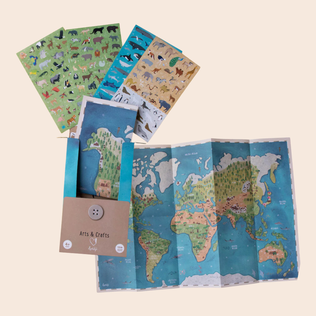 Animal World Poster & Stickers