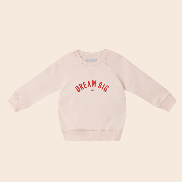 Dream Big Powder Pink Sweatshirt