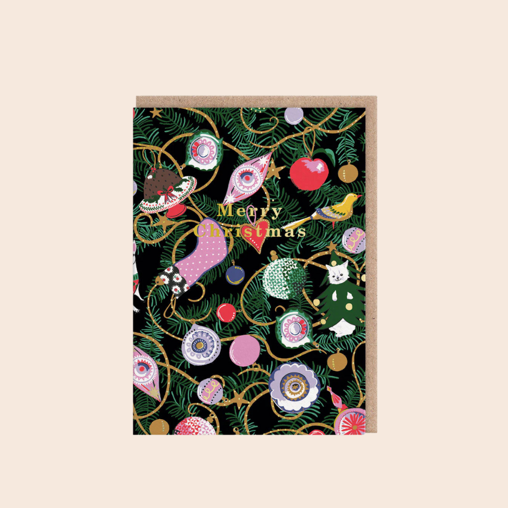 Jolly Vintage Christmas Card