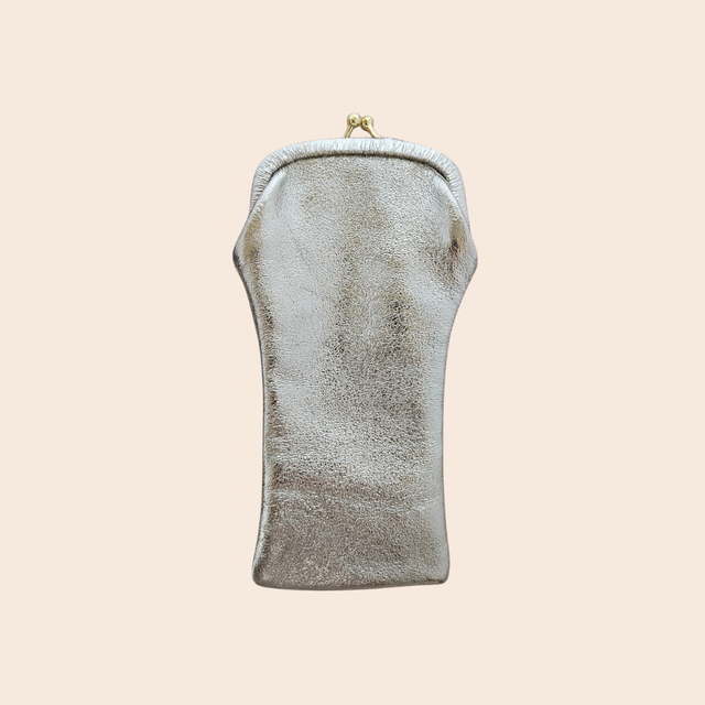 Metallic Leather Glasses Cases