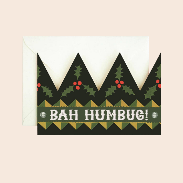 Bah Humbug Party Hat Card