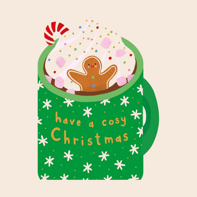 Cut Out Hot Chocolate Card
