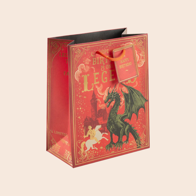 Story Book Dragon Legend Gift Bag
