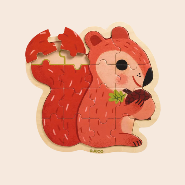 Squirrel Shaped Puzzle