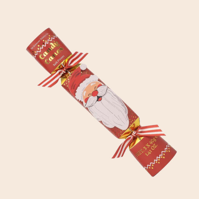 Festive Bath Fizzers Santa Cracker