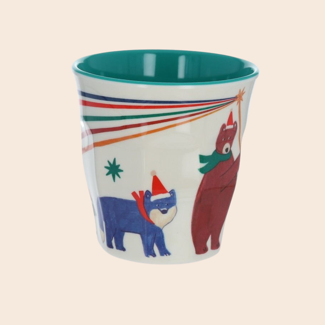 Small Festive Animals Melamine Cup