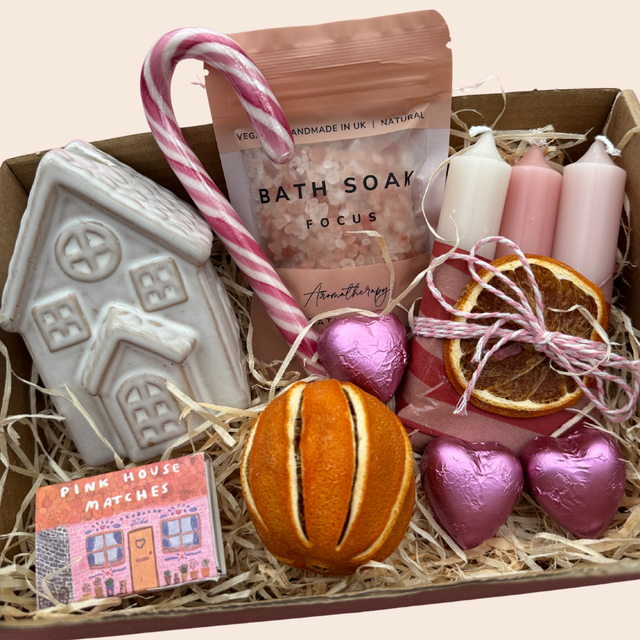 Candy Cane Cottage Gift Box