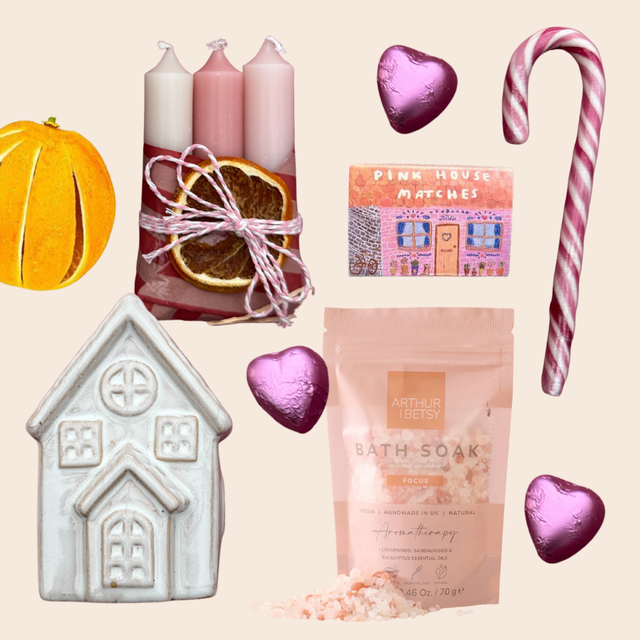 Candy Cane Cottage Gift Box