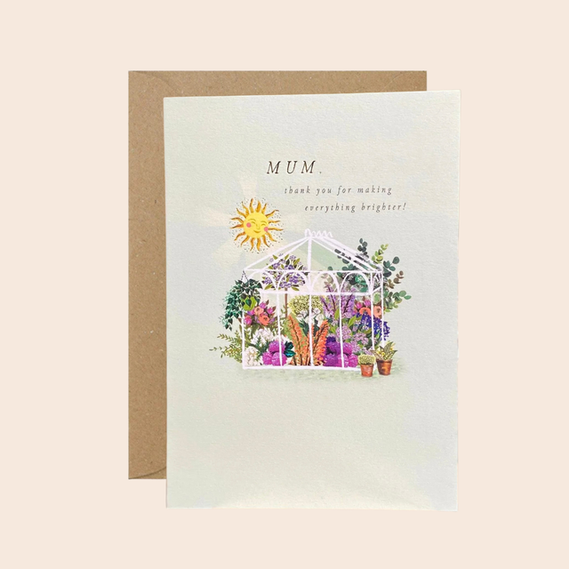 Greenhouse Sunshine Mum Card