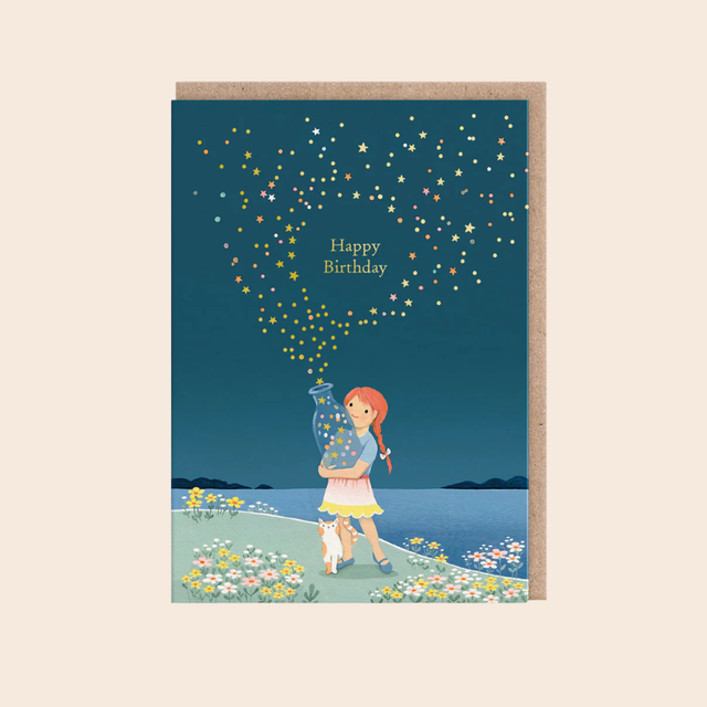 Bottled Stars Birthday Card