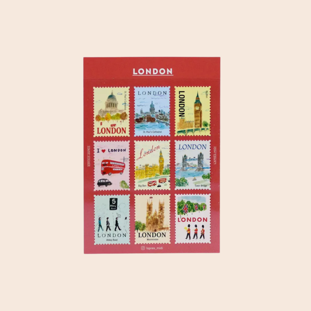 Stamp Stickers: London