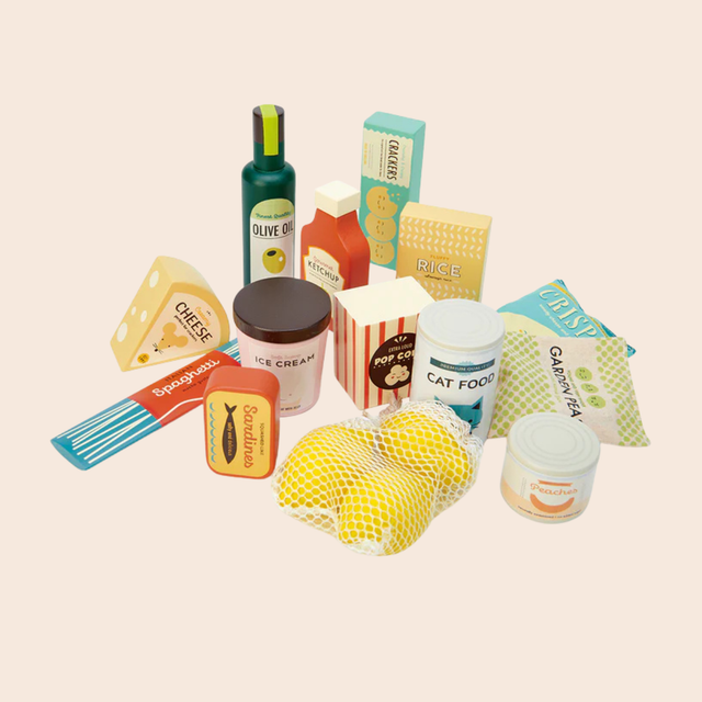 Wooden Supermarket Grocery Set