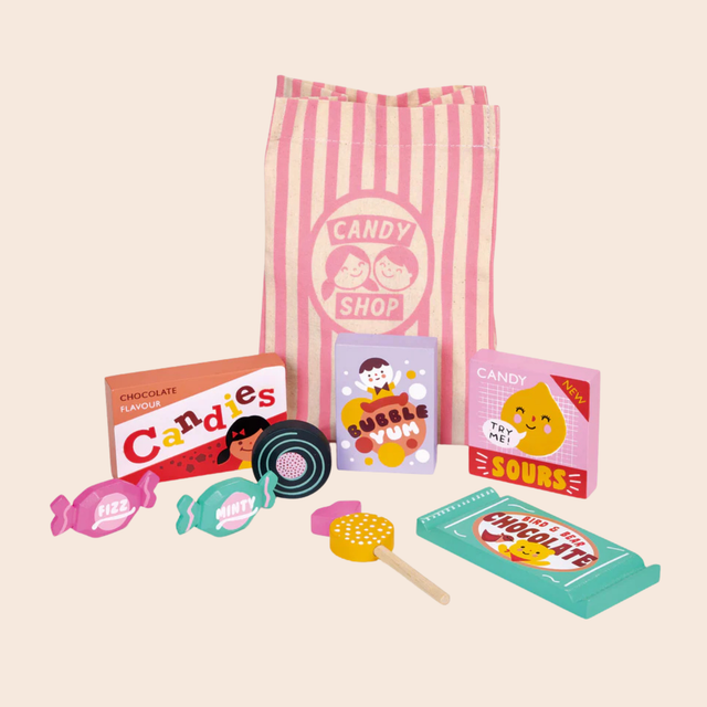 Wooden Candy Shop Bag Toy