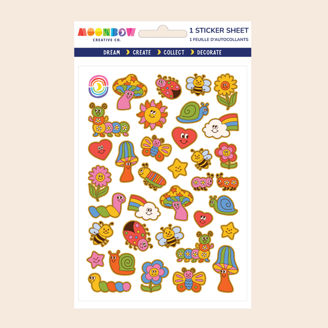 Retro Bug Club Foil Stickers