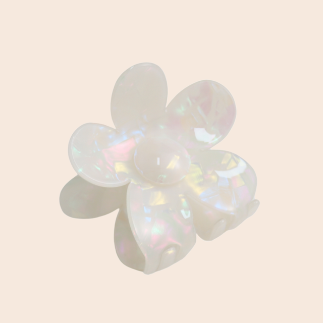 Pearl Flower Hair Claw Clip