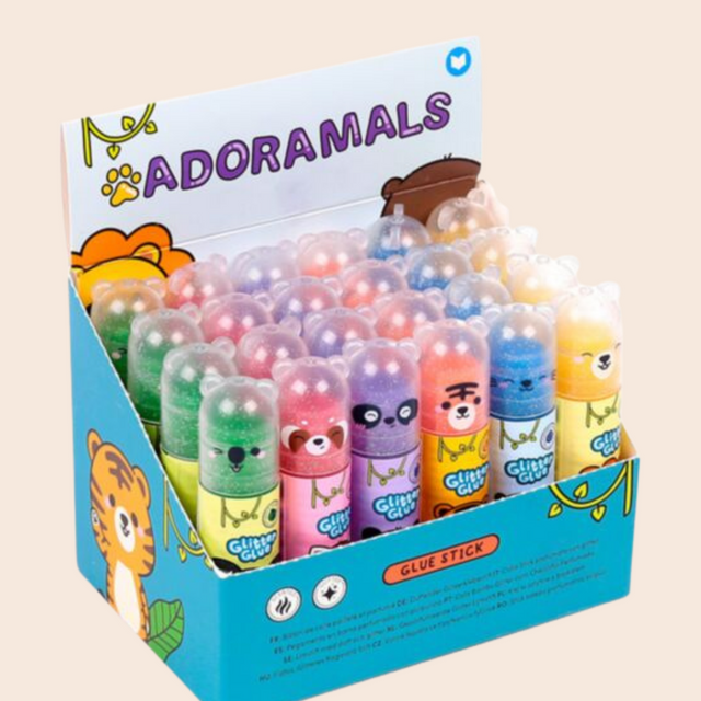 Wild Animals Scented Glitter Glue Stick