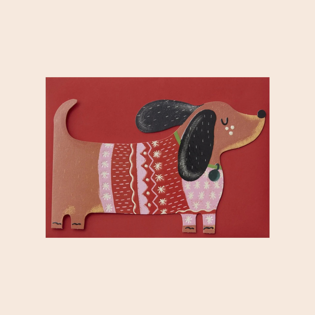 Christmas Jumper Dachshund Card