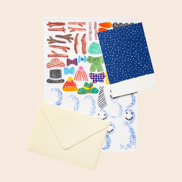Make your own Christmas Cards Snowman Set