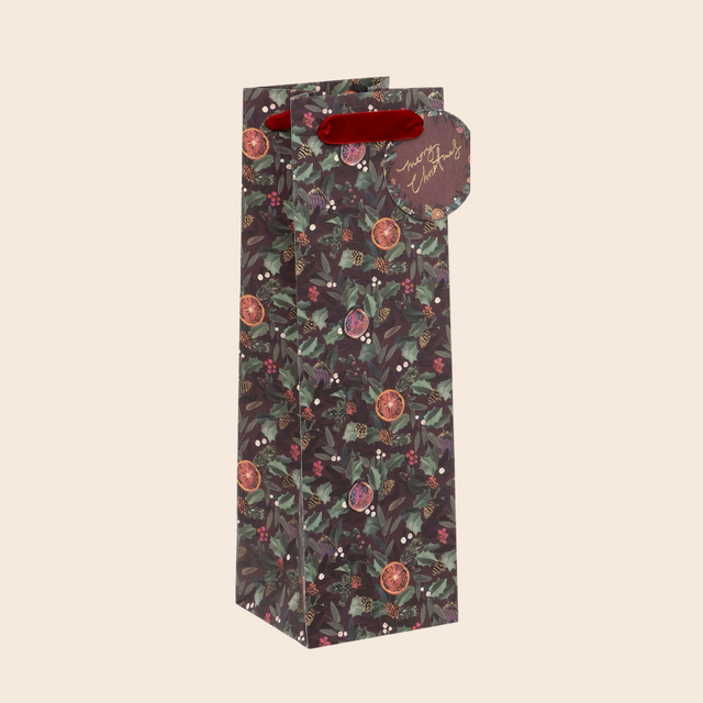 Citrus Holly Bottle Bag