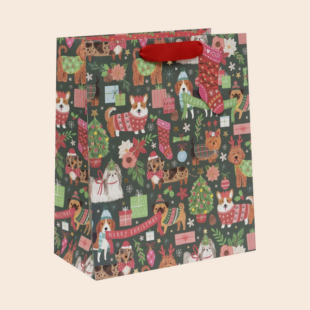 Large Santa Paws Gift Bag