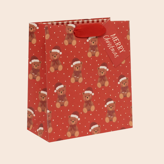 Large Beary Merry Christmas Gift Bag