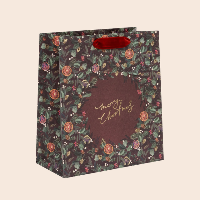 Medium Citrus Holly Gift Bag