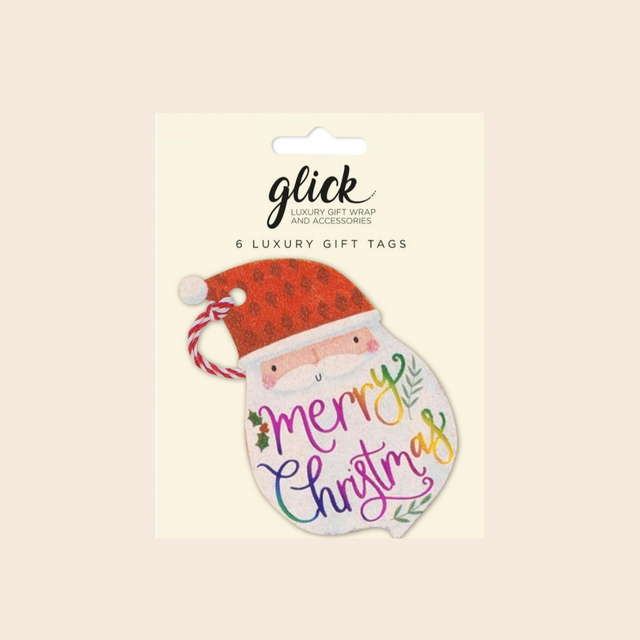 Rainbow Claus Gift Tag Pack