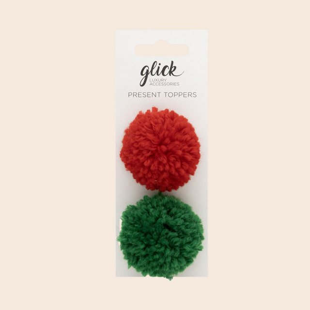 Christmas Pom Pom Present Toppers