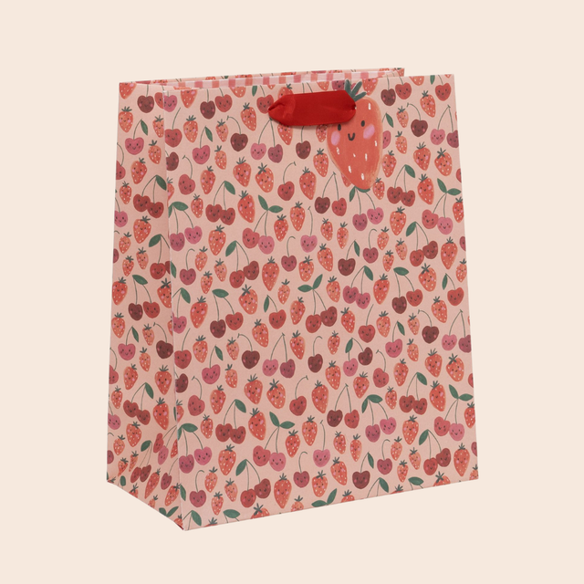 Large Cherry Strawbs Gift Bag