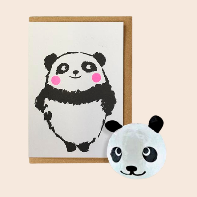 Panda Balloon Card