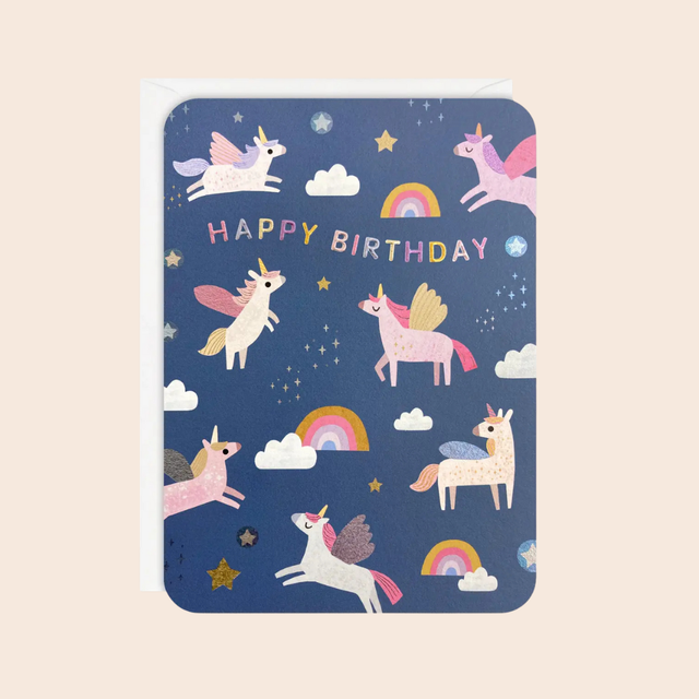 Birthday Unicorns Card