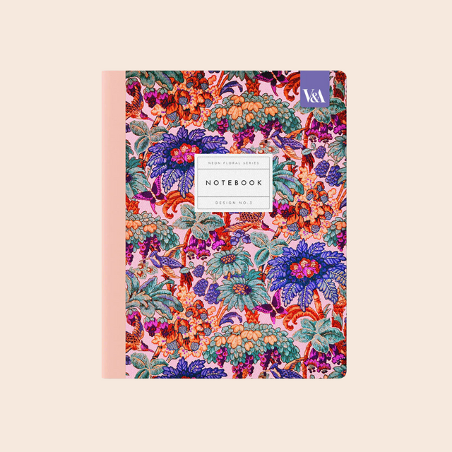 Neon Floral Jungle Exercise Book