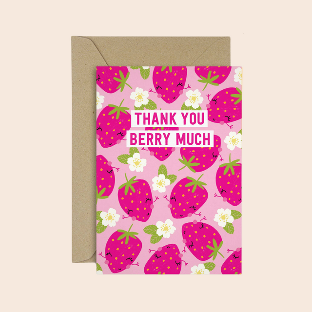 Thank You Berry Much Card