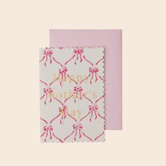 Mother's Day Pink Bows Card