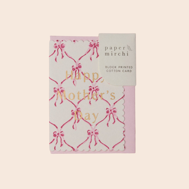 Mother's Day Pink Bows Card